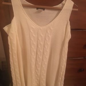 Cold shoulder Cream sweater